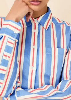 Avril Button Down Americana Stripe