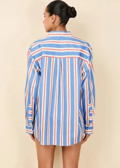 Avril Button Down Americana Stripe