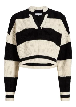 Cass Pullover Brule and Noir Stripe
