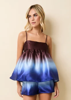 Emery Short Ombre Twilight / Raisin Brown