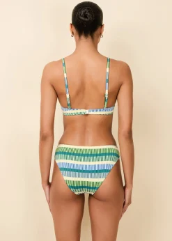 Eva Bikini Bottom Tennis Green Technicolor Mosaic