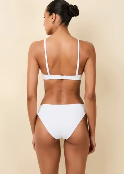Eva Eyelet Bikini Top Optic White