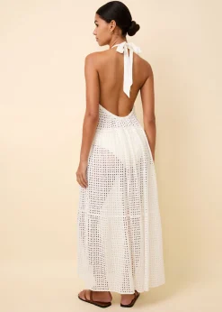 Kai Dress Leaf Eyelet Brule