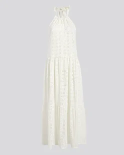Kai Dress Leaf Eyelet Brule