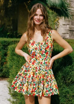 Leah Dress Picasso Floral