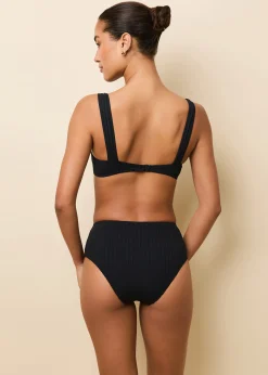 Lilo Ribbed Bikini Bottom Noir