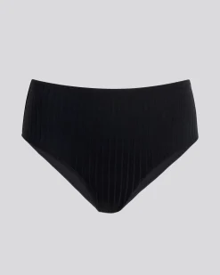 Lilo Ribbed Bikini Bottom Noir