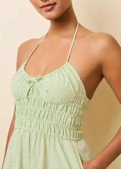Lolita Dress Matcha Gingham