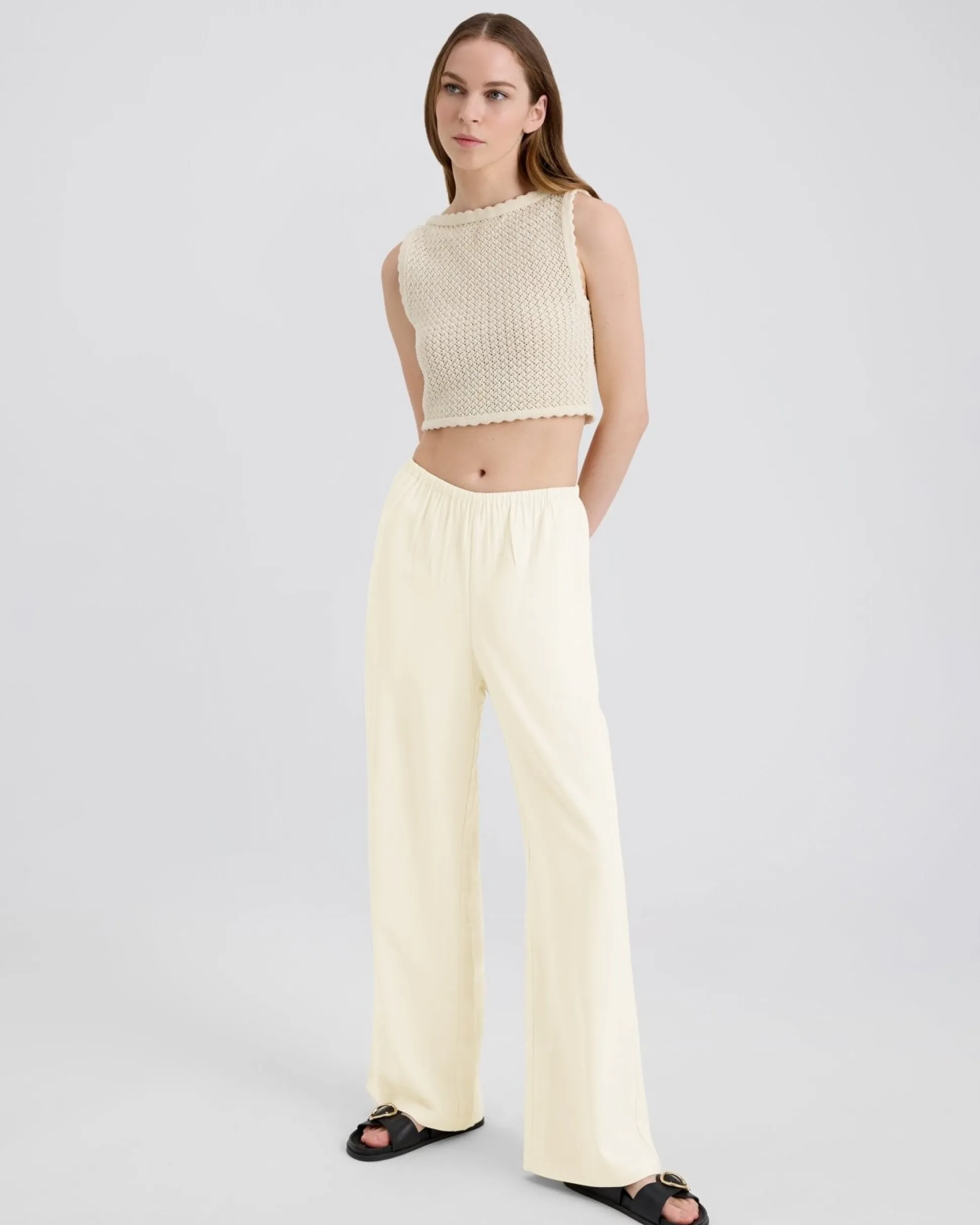 Monaco Pant Ecru