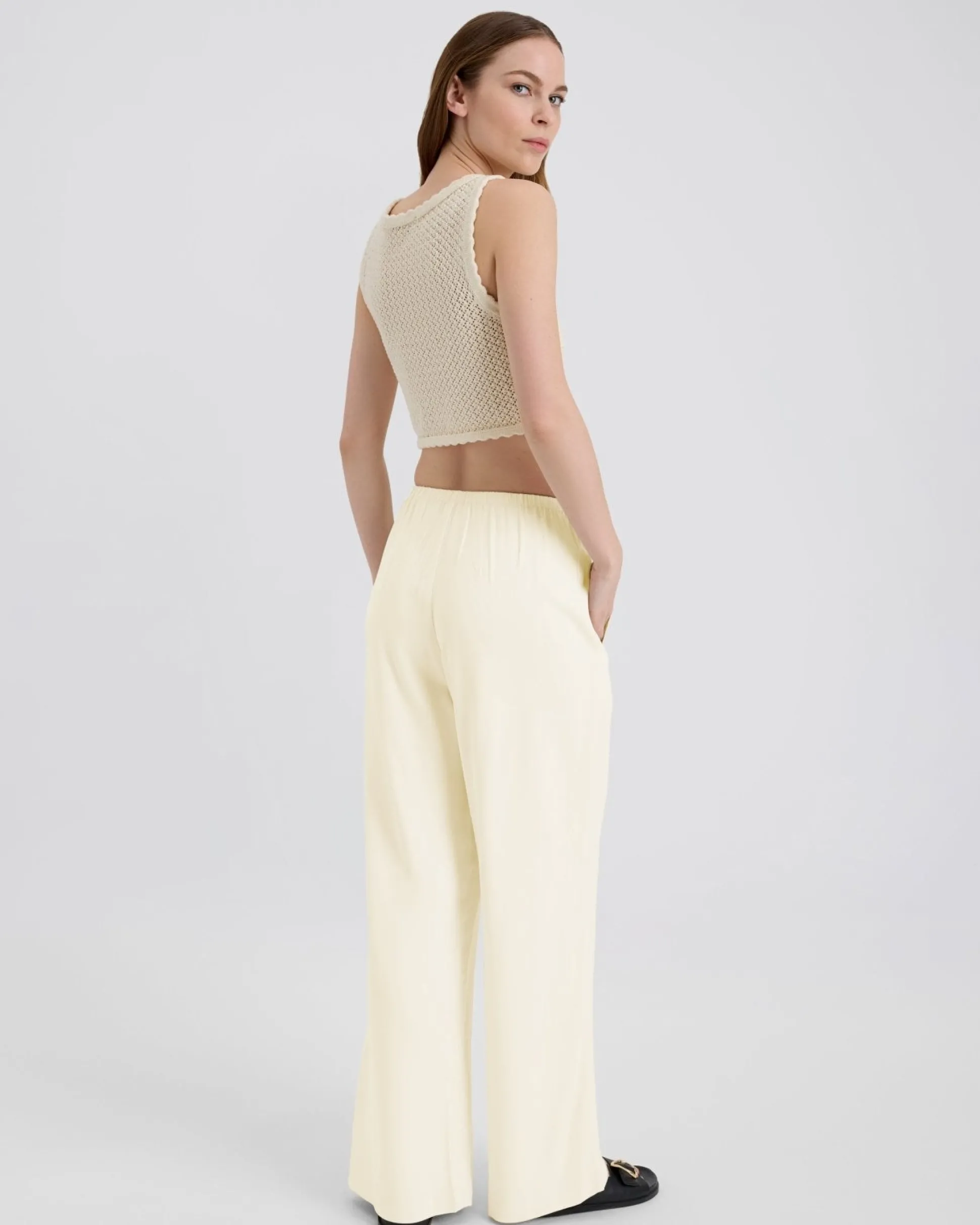 Monaco Pant Ecru