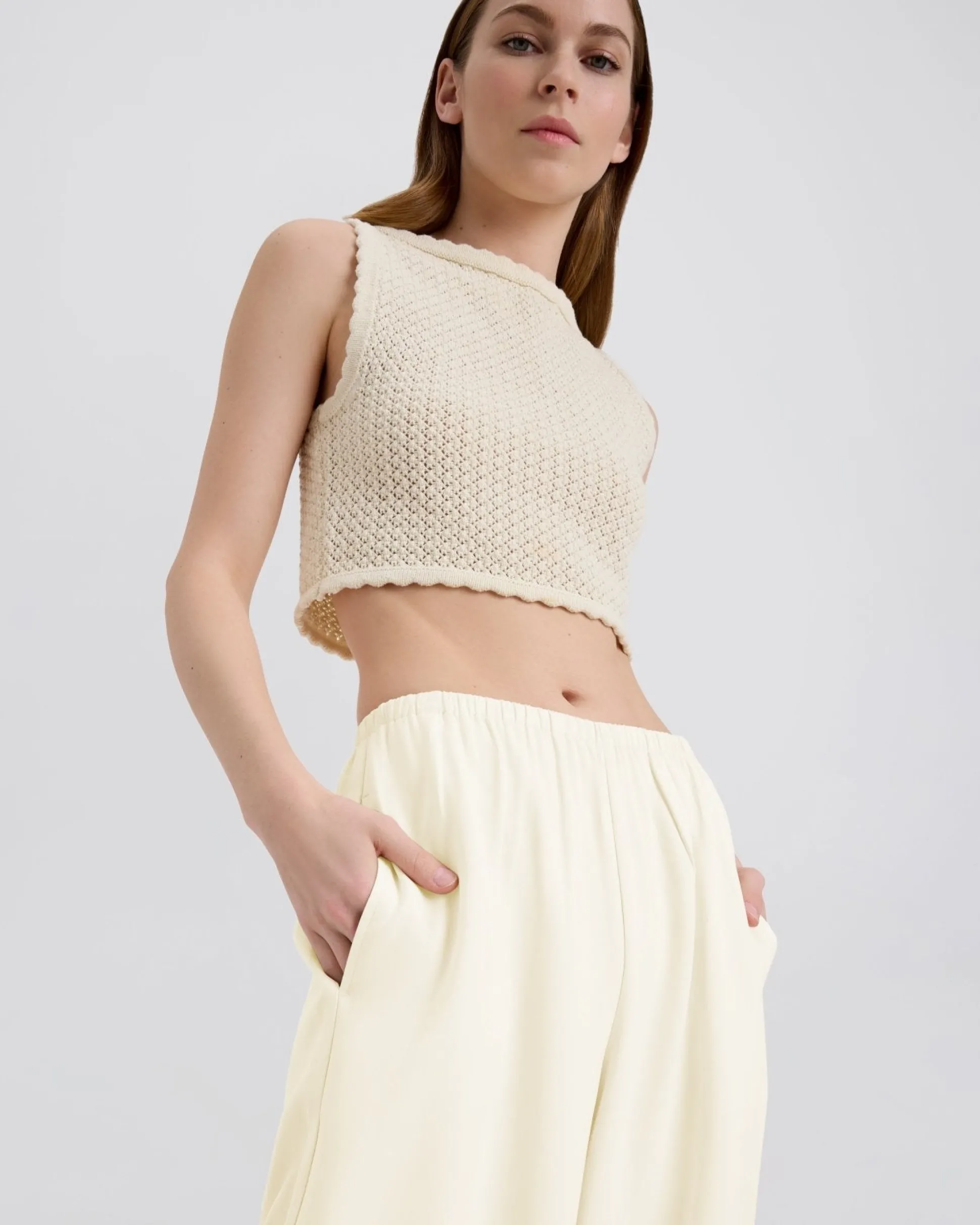 Monaco Pant Ecru