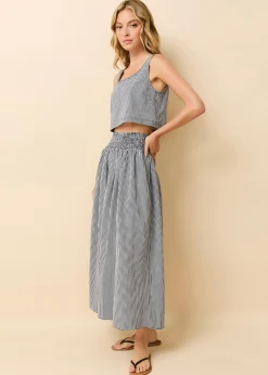 Noreen Skirt Noir Gingham
