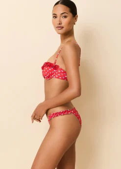 Ramona Bikini Top Ditsy Umbrella Print