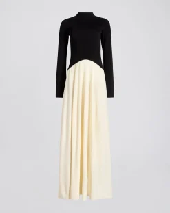 Soglio Dress Ecru / Noir